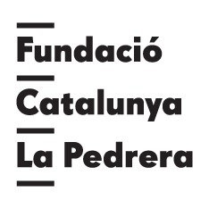 logo fundació Catalunya la Pedrera blanc