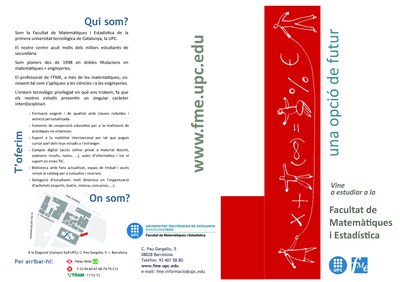 Tríptic Secundària FME 2014