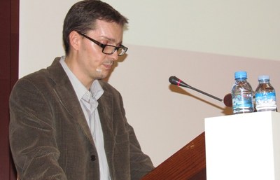Parlament de Jordi Cortés, estudiant representant dels estudis d'Estadística
