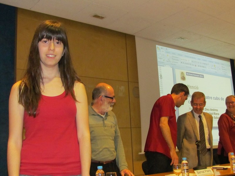 Menció: Irene Díez, de l'Escola Pia de Sabadell