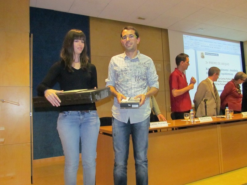 Tercer premi ex aequo: Ariadna Carles i el tutor Pere Mata de l'IES Sa Palomera de Blanes
