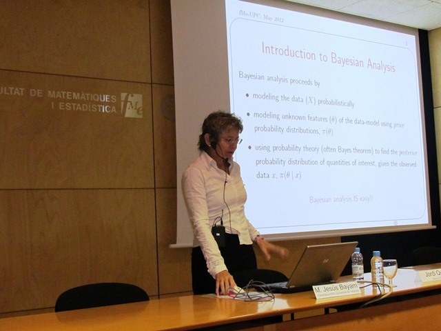 Exposició de M. Jesús Bayarri, "Fisher y Bayes: acuerdos y desacuerdos"