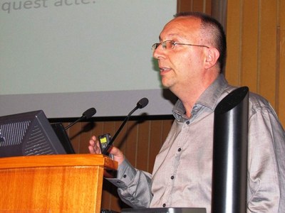 Lectura dels premis a càrrec del professor Pedro Delicado