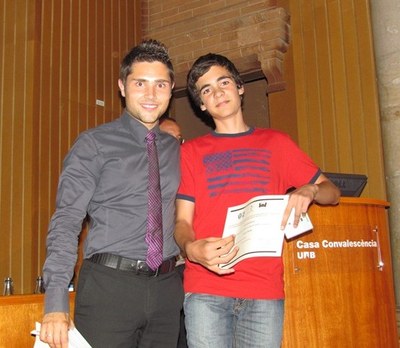 Menció categoria 34 i 4t ESO al treball: Esport i felicitat, del Col·legi Mestral (Jorba)
