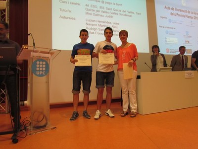 Menció premi Planter-IDESCAT a l'IES Sant Quirze del Vallès
