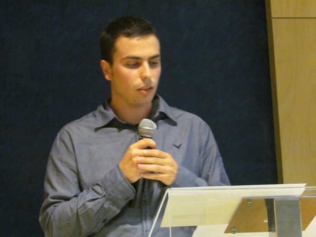 Adrià Caballé, guanyador del Premi Accenture. Paraules d'agraïment