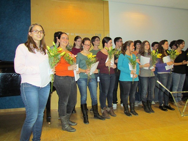 Tots els estudiants participants al concert
