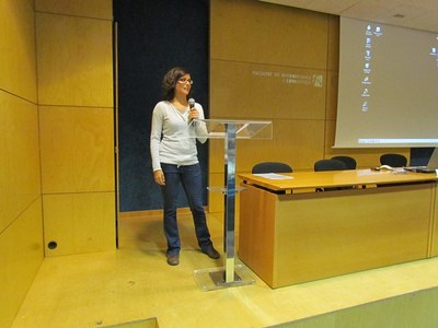 Lliurament dels premis del X Concurs Student d'Estadística Aplicada: Premi Almirall a Núria Torà Suàrez