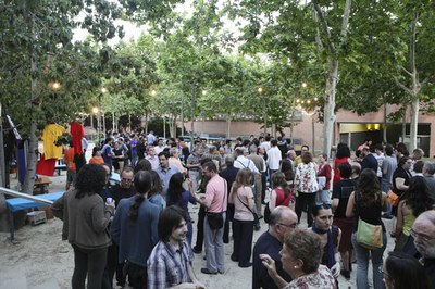 Imatges del assistents al pati