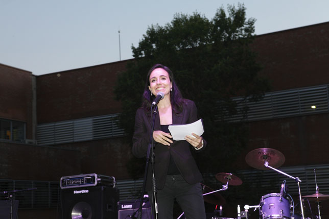 Sílvia Ferrando, mestra de cerimònies de la festa
