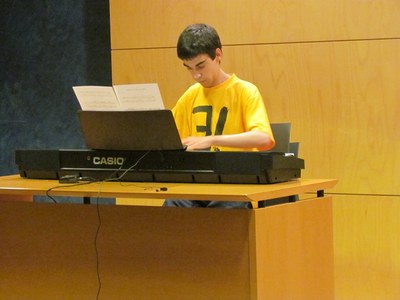 L'estudiant Isaac Sánchez