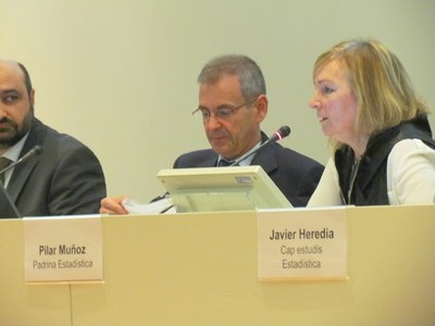 Parlament padrina Estadística, professora Pilar Muñoz