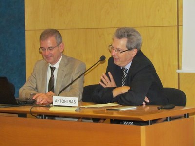 El vicerector Antoni Ras va cloure l'acte i va donar el curs per inaugurat