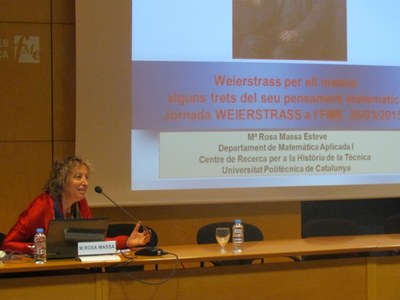 La darrera ponència de la Jornada, a càrrec de la professora M. Rosa Massa