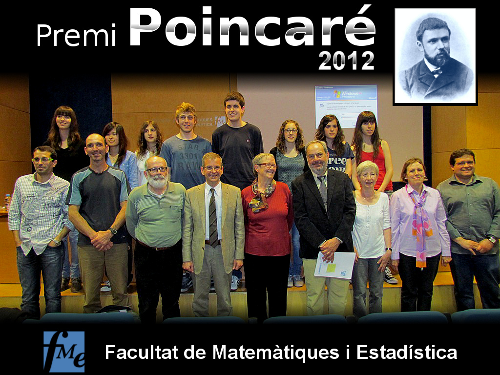 Foto de grup de tots els premiats Poincaré 2012