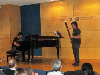 Xavi Gràcia al fagot i Eduard Almacellas al piano