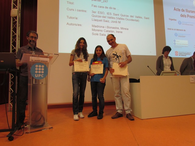 Menció premi Any Internacional de l'Estadística a l'IES Sant Quirze del Vallès