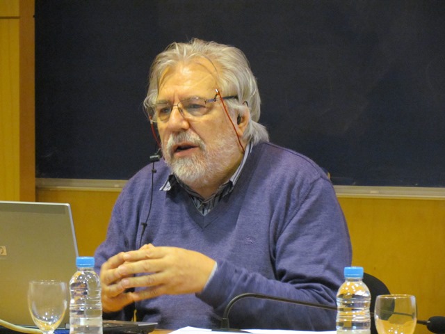 Josep Pla amb la ponència "Lectura de la Memòria sobre la resolubilitat de les equacions per radicals"
