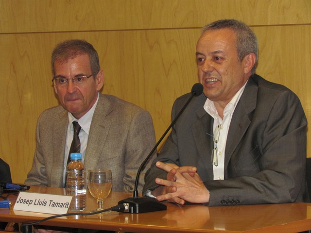 El vicerector de personal acadèmic de la UPC, Josep Lluís Tamarit dóna per inaugural el curs FME 2013-2014. Any Lagrange