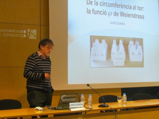 El professor Jordi Guàrdia, segon ponent de la Jornada Weierstrass