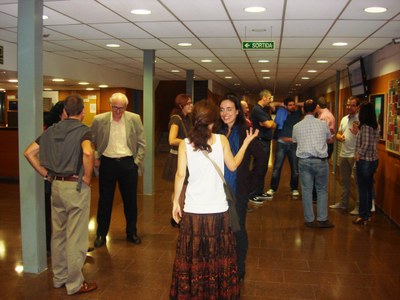 Arribada de tots els assistents al vestíbul de l'FME