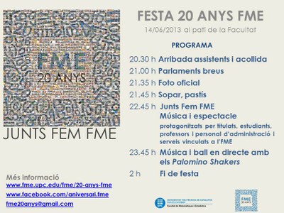 Horari Festa 20è aniversari