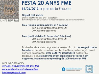 Preus festa 20è aniversari