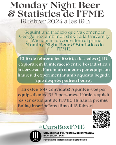 1r Monday Night Beer & Statistics de l’FME