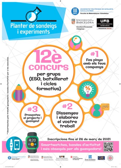 Convocat el concurs Planter de Sondeigs i Experiments de treballs d'Estadística per a alumnes d'ESO i Batxillerat - 12a edició 2021