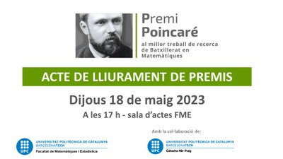 A punt per conèixer els treballs guanyadors de la 20a edició del Premi Poincaré 2023