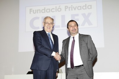Acord amb la Fundació Privada Cellex per crear la Càtedra Pere Mir-Puig per al foment de les Matemàtiques