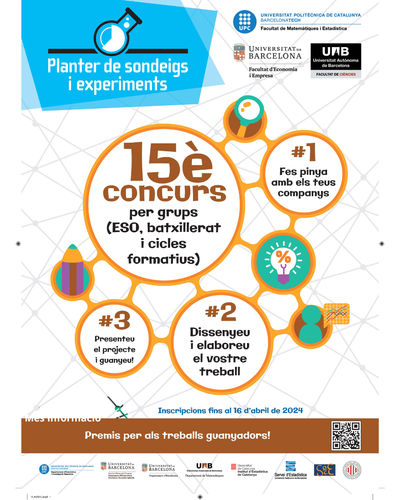 Acte de lliurament de la 15a edició del concurs Planter de Sondeigs: dijous 30 de maig coneixerem els treballs guanyadors!