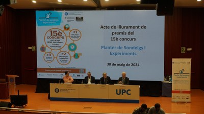 Acte de lliurament de la 16a edició del concurs Planter de Sondeigs: dijous 29 de maig coneixerem els treballs guanyadors!