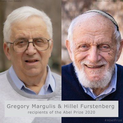 Atorgat el Premi Abel 2020 ex aequo als matemàtics Hillel Furstenberg i Gregory Margulis