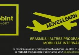 Beques MOBINT'2016-2017 de l'AGAUR per a estudiants de mobilitat