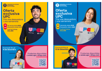 Comença les campanya de Nadal i compra la teva samarreta i dessuadora FME-UPC a molt bon preu!