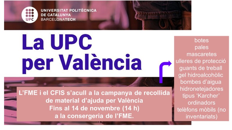 Campanya solidària de recollida de material i donacions per València