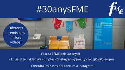 Comencen les votacions dels vídeos del concurs #30anysFME!