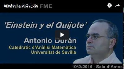 La conferència 'Einstein y el Quijote' del passat 10 de febrer, ja al canal YouTube de l'FME