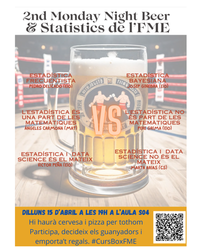 Gravació del 2n Monday Night Beer & Statistics i darreres BoxQuotes del curs FME 2023-2024
