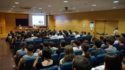 Gravació, fotos i presentació de la conferència de Geoff Vining, tret de sortida al Curs Box FME 2023-2024