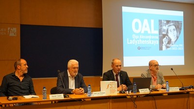 Gravació, fotos i presentació de la lliçó inaugural del curs FME 2022-2023 Any Ladyzhenskaya