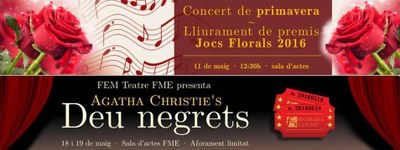 El concert de primavera i l'obra de teatre 'Els deu negrets' al canal YouTube FME