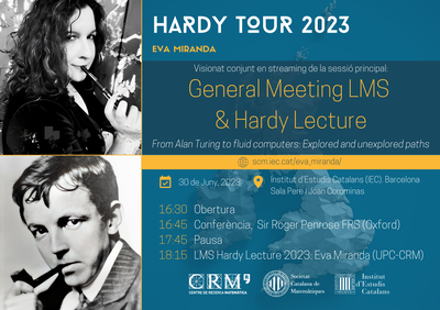 Hardy Lecture 2023 a càrrec de la professora Eva Miranda (UPC-CRM).