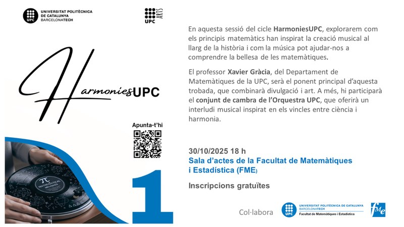 HarmoniesUPC: L’harmonia de les esferes. La música de les matemàtiques