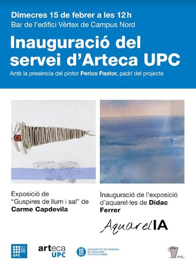 Inauguració d'ArtecaUPC amb l'obra de Carme Capdevila
