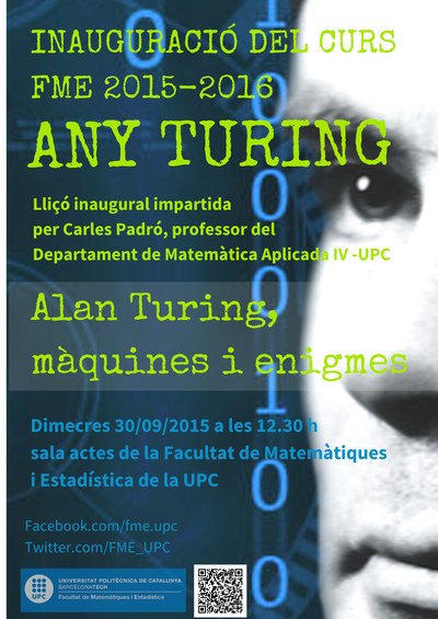 Inauguració del curs FME 2015-2016: Any Turing