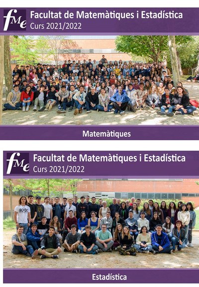 Ja tenim les fotos de grup de Mates i Estadística FME 2022