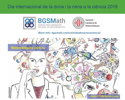 "Matemàtiques com tu": International Day of Women and Girls in Science el 9 de febrer 2018