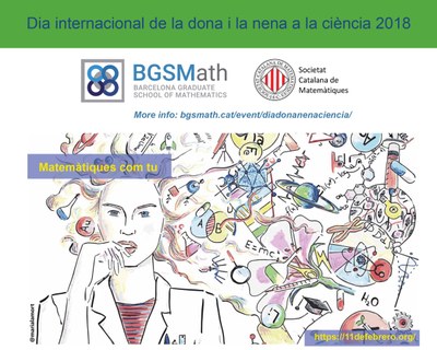 "Matemàtiques com tu": International Day of Women and Girls in Science el 9 de febrer 2018